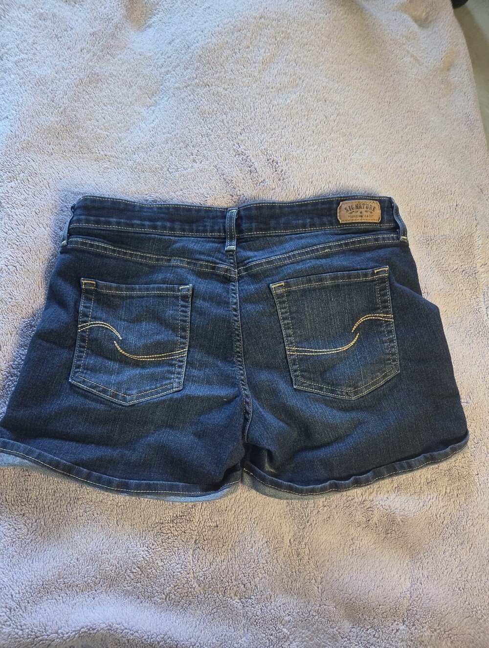Signature by Levi Strauss Indigo Denim Short Shorts